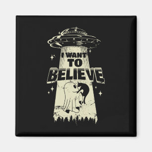 I Want To Believe - Funny Cat Is Kidnapped Magnet
