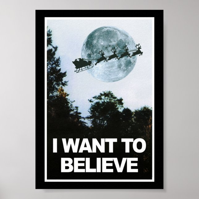 I want to believe, in Santa Poster (Front)