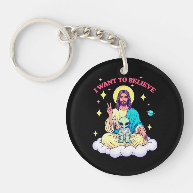 I Want To Believe Key Ring (Front)