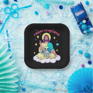 I Want To Believe Paper Plate