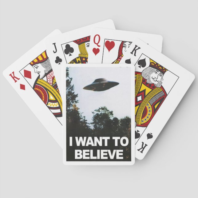 I want to believe playing cards (Back)