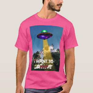 I Want To Believe (Poop) Funny Poster T-Shirt