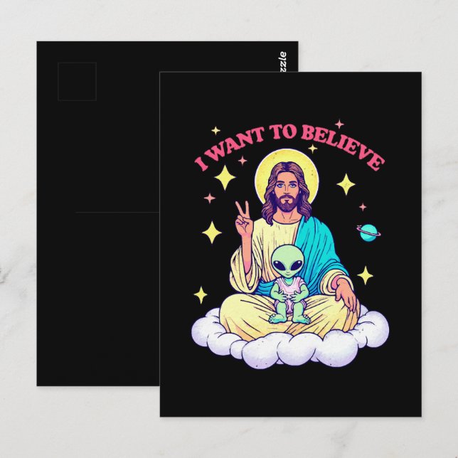 I Want To Believe Postcard (Front/Back)
