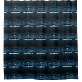 I want to believe shower curtain