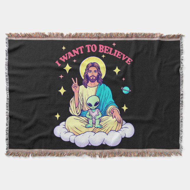 I Want To Believe Throw Blanket (Front)