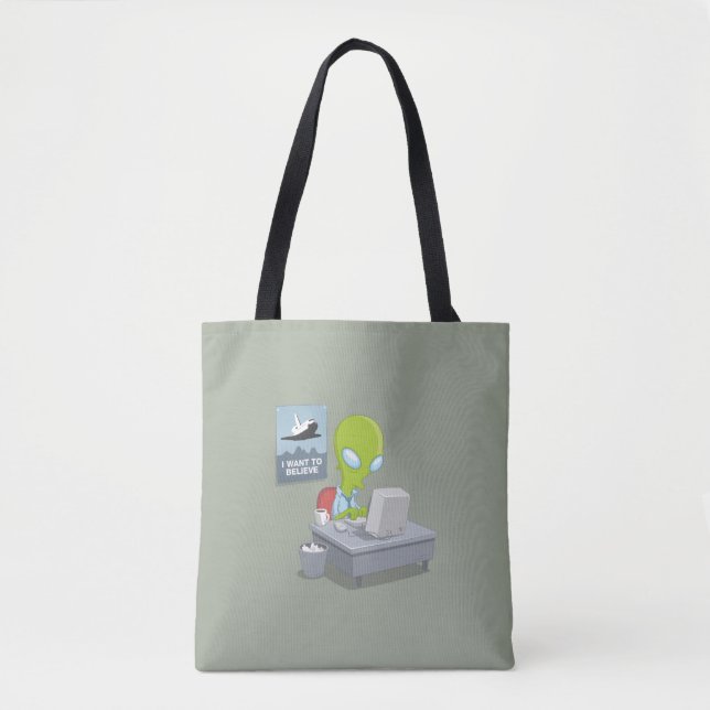 I Want To Believe Tote Bag (Front)