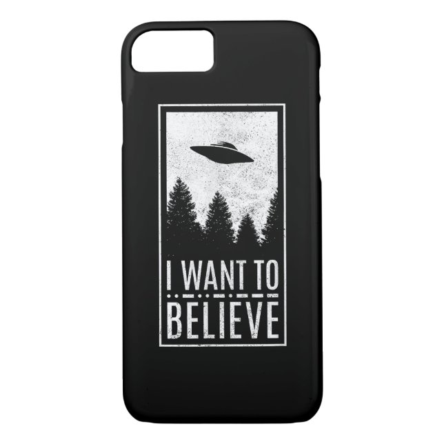 I Want To Believe UFO Alien Conspiracy Believer Case-Mate iPhone Case (Back)