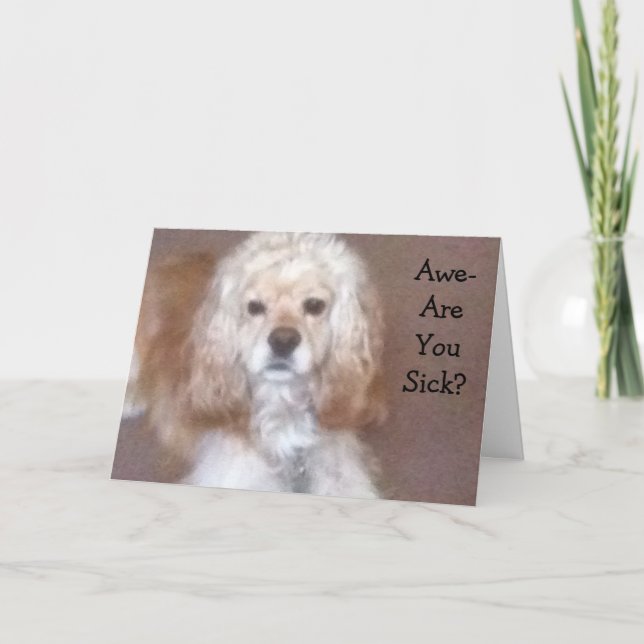 I WANT TO LICK YOUR FACE CLEAN OF GERMS CARD (Front)