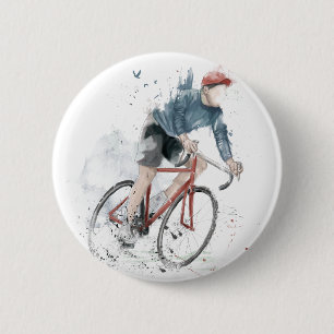 I want to ride my bicycle 6 cm round badge