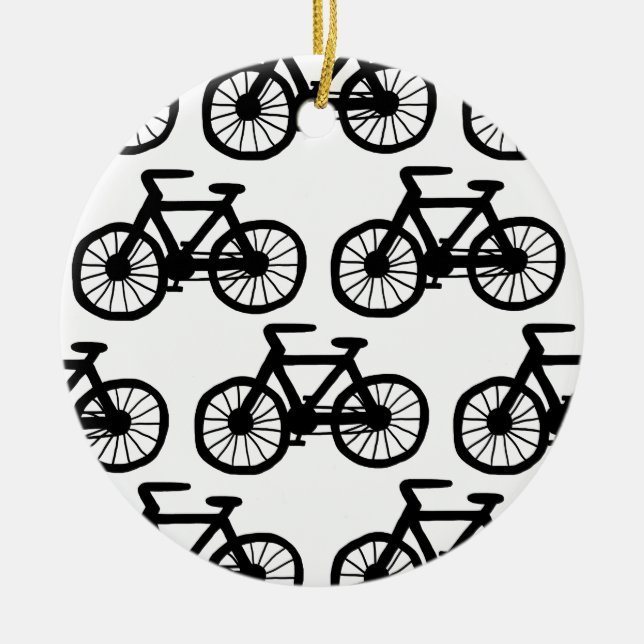 I Want to Ride my Bicycle Ceramic Tree Decoration (Front)