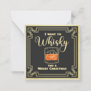 I want to whisky you a merry christmas card