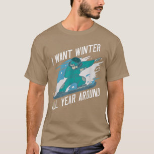 I Want Winter All Year Around, Snowboard T-Shirt