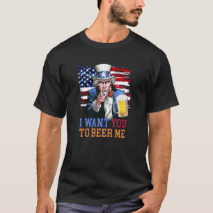 I Want You To Get Me A Beer, USA Summer Shirt