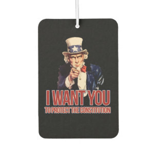 I want you to protect the constitution car air freshener