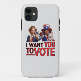 I WANT YOU TO VOTE (Cat Ladies) Case-Mate iPhone Case