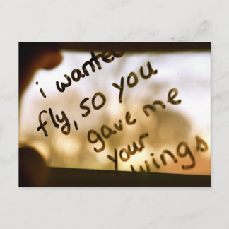 I Wanted To Fly Postcard