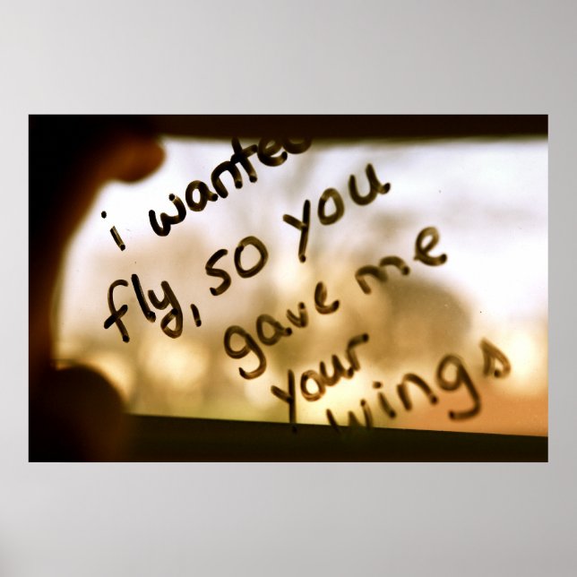 I Wanted To Fly Poster (Front)