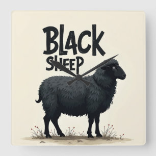 i wants problems square wall clock