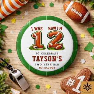 I Was 1, Now I’m 2 – Football America 2nd Birthday 3 Cm Round Badge