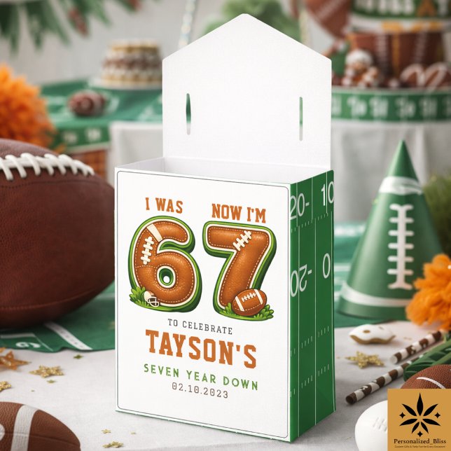 I Was 6, Now I’m 7 – Football America 7th Birthday Favour Box (I Was 6, Now I’m 7 – Football America 7th Birthday Favor Boxes
)