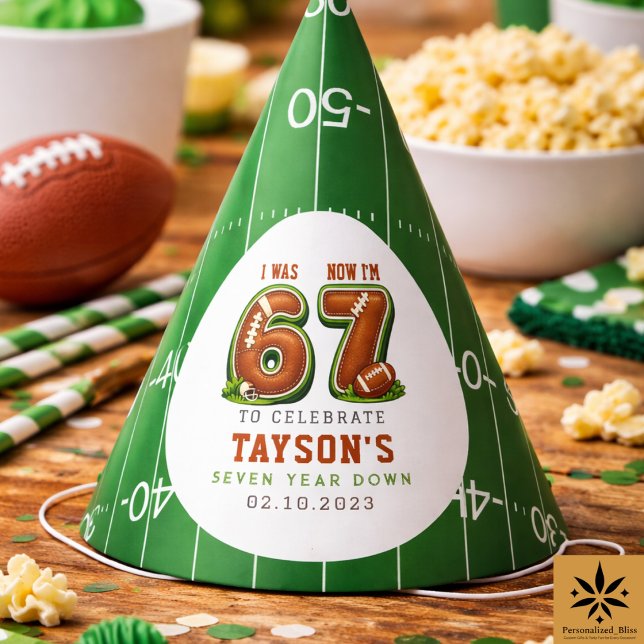I Was 6, Now I’m 7 – Football America 7th Birthday Party Hat (I Was 6, Now I’m 7 – Football America 7th Birthday Party Hat
)