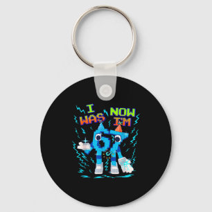 I Was 6 Now I’m 7 Six Seven Funny Birthday Kids  Key Ring