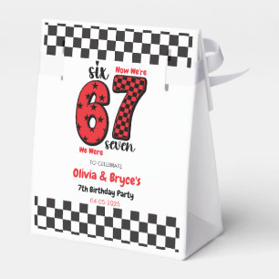 I Was 6, Now I’m 7 – Twin 7th Birthday for Kids Favour Box