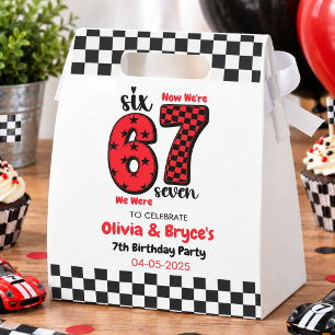 I Was 6, Now I’m 7 – Twin 7th Birthday for Kids Favour Box