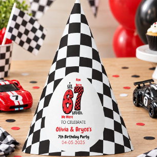 I Was 6, Now I’m 7 – Twin 7th Birthday for Kids Party Hat