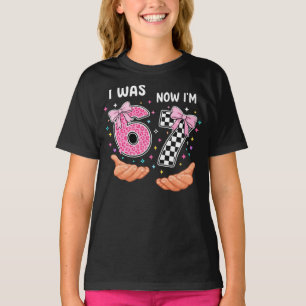 I was 6 now I'm 7 cute birthday numbers T-Shirt