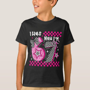I Was 6 Now I'm 7 Funny 7th Birthday Turning Seven T-Shirt