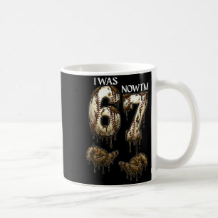 I Was 6 Now Im 7 Funny Baseball 6 7 Birthday Boys Coffee Mug