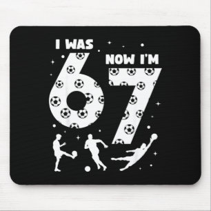 I Was 6 Now Im 7 Kids Soccer 7 Year Old Birthday 6 Mouse Pad