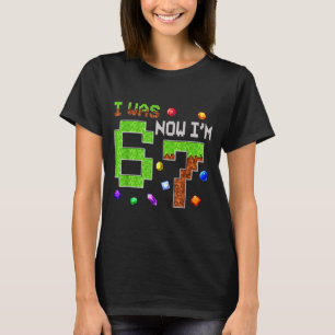 I Was 6 Now I'm 7 Six Seven 7th Birthday Boys Kids T-Shirt