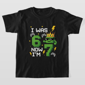 i was 6 now i'm 7 six seven meme T-Shirt