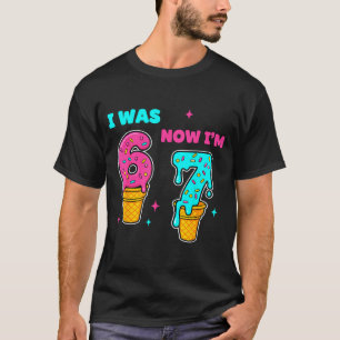 I Was 6 Now I'm 7 Year Old Birthday 67 Meme For Ki T-Shirt