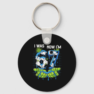 I Was 6 Now Im 7 Year Old Birthday Boy Six Seven S Key Ring
