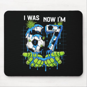 I Was 6 Now Im 7 Year Old Birthday Boy Six Seven S Mouse Pad
