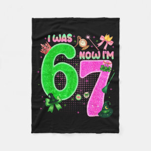 I Was 6 Now I'm 7 Year Old Birthday Witch Nk & Fleece Blanket