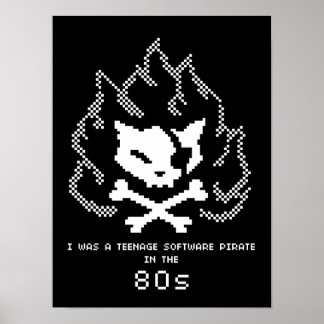I was a teenage Software Pirate in 80s Poster