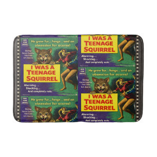 I was a teenage squirrel bath mat