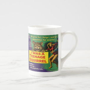 I was a teenage squirrel bone china mug