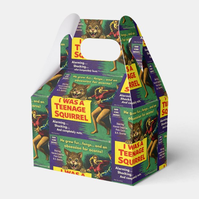 I was a teenage squirrel favour box (Front Side)