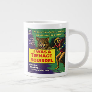 I was a teenage squirrel large coffee mug