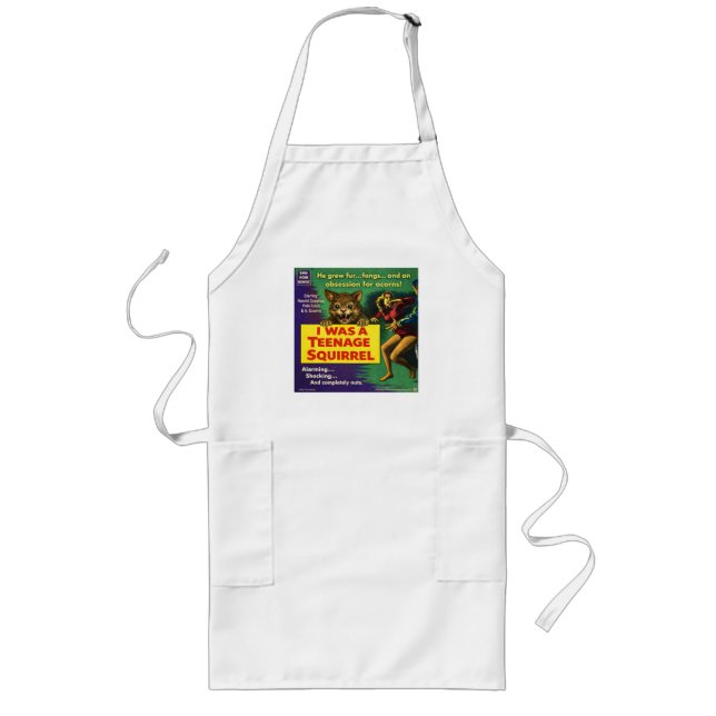 I was a teenage squirrel long apron (Front)