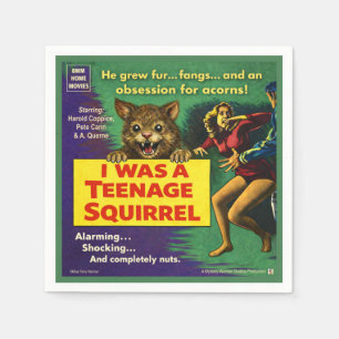 I was a teenage squirrel napkin