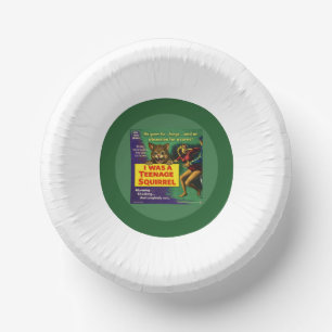 I was a teenage squirrel paper plate