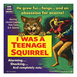 I was a teenage squirrel photo print
