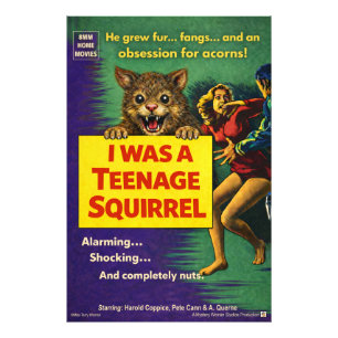 I was a teenage squirrel photo print