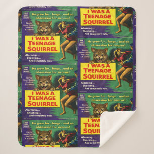 I was a teenage squirrel sherpa blanket